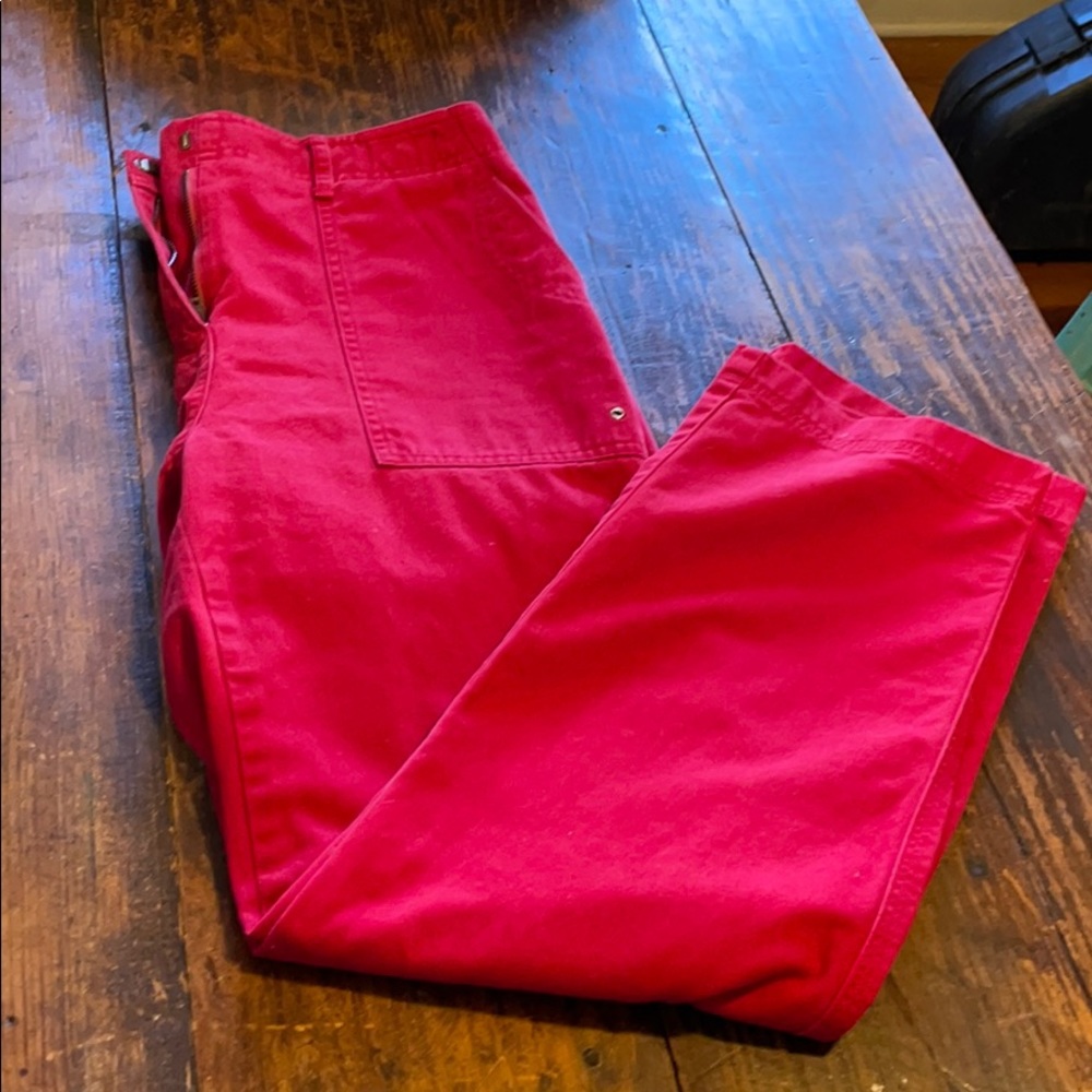 Ralph Lauren ❤️ SPORTY RED PETITE COTTON PANTS 😻
